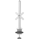 CTA Digital Pole Clamp with Adjusting & Articulating VESA Mounts (White)