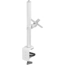 CTA Digital Pole Clamp with Adjusting & Articulating VESA Mounts (White)