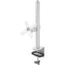 CTA Digital Pole Clamp with Adjusting & Articulating VESA Mounts (White)