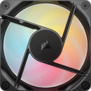 CORSAIR RS120-R ARGB 120mm PWM Reverse Fan (Black, 3-Pack)