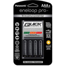 Panasonic eneloop pro Rechargeable Ni-MH Batteries with Charger (4 AAA Batteries)
