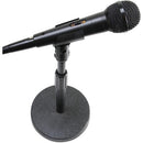 On-Stage DS7200B Adjustable Height Desktop Mic Stand (Black, 3-Pack)