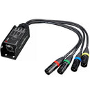 Kopul Four-Channel XLR Male Fanout to RJ45 Network Extender
