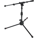Gator Frameworks Kick Drum / Amplifier Tripod Mic Stand with Telescoping Boom Kit (2-Pack)