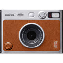 FUJIFILM instax mini EVO Hybrid Instant Camera with Film Variety Pack (Brown, 20 Exposures)