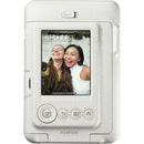 FUJIFILM instax mini LiPlay Hybrid Instant Camera with Complete Starter Bundle (Misty White, 10 Exposures)