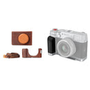SmallRig Leather Case Kit and L-Mount Plate with Handle for FUJIFILM X100VI (Brown)