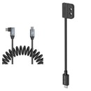 SmallRig USB-C Straight-to-Right Angled Coiled Cable & Male-to-Female Extension Cable Kit