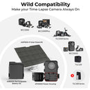 Brinno BCC5000 Outdoor Time-Lapse Camera Bundle with ASP1000-P Solar Panel Kit & APB1000 Battery Kit