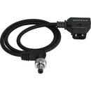 Kondor Blue D-Tap to Locking DC Barrel Power Cable (Raven Black, 1.5')