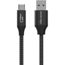 Tera Grand Braided USB-C to USB-A Cable (6', Black)