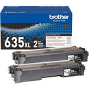Brother TN635 High Yield Toner Cartridge (Black, 2-Pack)