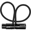 Kondor Blue Straight Low-Profile Right-Angle XLR Cable (16", Black)