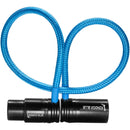 Kondor Blue Straight Low-Profile Right-Angle XLR Cable (8", Blue)