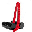 Kondor Blue Straight Low-Profile Right-Angle XLR Cable (8", Red)