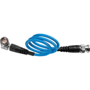 Kondor Blue 12G-SDI Cable Right-Angle to Straight for 4K60p Camera Monitors and Transmitters (20", Kondor Blue)