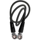 Kondor Blue 12G-SDI Right-Angle Cable for 4K60p Camera Monitors and Transmitters (22", Raven Black)