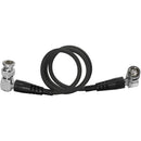 Kondor Blue 12G-SDI Right-Angle Cable for 4K60p Camera Monitors and Transmitters (22", Raven Black)