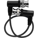 Kondor Blue Ultrathin 3G-SDI Right-Angle BNC Cable (12", Raven Black)