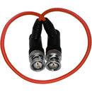 Kondor Blue Ultrathin 3G-SDI Right-Angle BNC Cable (12", Cardinal Red)