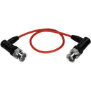Kondor Blue Ultrathin 3G-SDI Right-Angle BNC Cable (12", Cardinal Red)