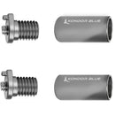 Kondor Blue Top Rod Support for Battery Plate Kit (1.5", Space Gray, Pair)