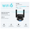 TP-Link Archer TX30U Plus AX1800 Wireless Dual-Band Wi-Fi 6 USB Adapter