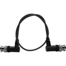 Kondor Blue Ultrathin 3G-SDI Right-Angle BNC Cable (16", Raven Black)