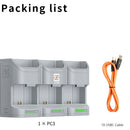 ZGCINE PC3-LPE6 Travel Charging Case for LP-E6/N/NH/E6P Batteries (Gray)