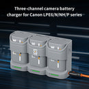 ZGCINE PC3-LPE6 Travel Charging Case for LP-E6/N/NH/E6P Batteries (Gray)
