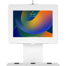 CTA Digital Security Enclosure Wall Mount with Keyboard Tray for 7 to 11" Tablets (White)