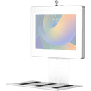 CTA Digital Security Enclosure Wall Mount with Keyboard Tray for 7 to 11" Tablets (White)