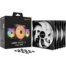 be quiet! Light Wings LX ARGB 140mm Fan (Black, 3-Pack)