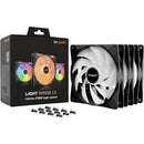 be quiet! Light Wings LX HS ARGB 140mm Fan (Black, 3-Pack)