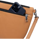 Dorr MANTA Leather Crossbody Bag (Medium, Camel)