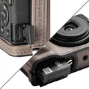 SmallRig Leather Half-Case with Wrist Strap for Ricoh GR IV (Gray)