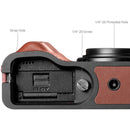 SmallRig Leather Half-Case with Wrist Strap for Ricoh GR IV (Red)