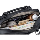 Dorr MANTA Genuine Leather Business Bag with Front Pocket (Black)