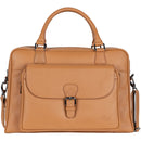 Dorr MANTA Genuine Leather Business Bag with Front Pocket (Camel)