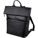 Dorr MANTA Leather Flap Backpack (Black)