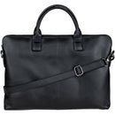 Dorr MANTA Genuine Leather Laptop Bag (Medium, Black)