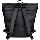 Dorr Rolltop Leather Backpack (Medium, Black)