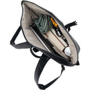 Dorr Roll Top Leather Backpack (Small, Black)