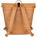 Dorr Rolltop Leather Backpack (Medium, Camel)