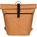 Dorr Rolltop Leather Backpack (Medium, Camel)