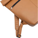Dorr Rolltop Leather Backpack (Medium, Camel)