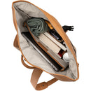Dorr Roll Top Leather Backpack (Small, Camel)