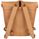 Dorr Roll Top Leather Backpack (Small, Camel)