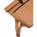 Dorr Roll Top Leather Backpack (Small, Camel)