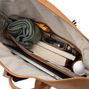 Dorr Roll Top Leather Backpack (Small, Camel)